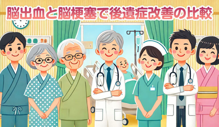 脳出血と脳梗塞で回復しやすいのはどっち？後遺症と改善の比較