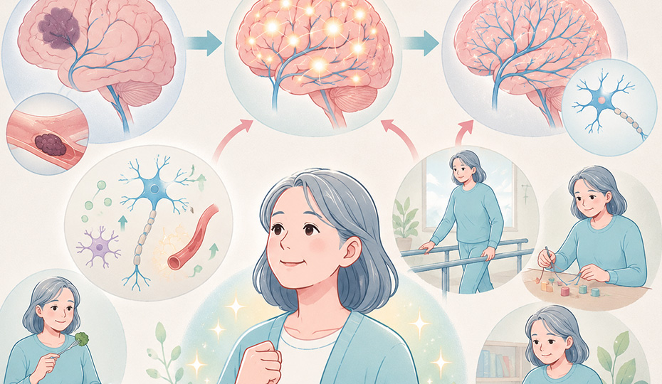 脳梗塞後の回復する様子