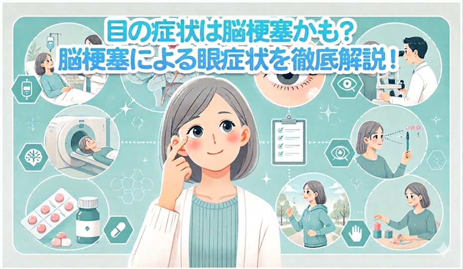 目の症状は脳梗塞かも？脳梗塞による眼症状を徹底解説！