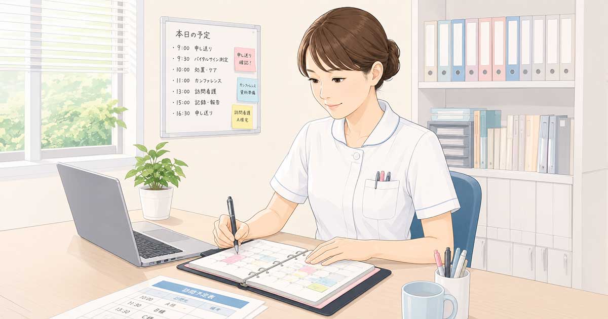 仕事する看護師